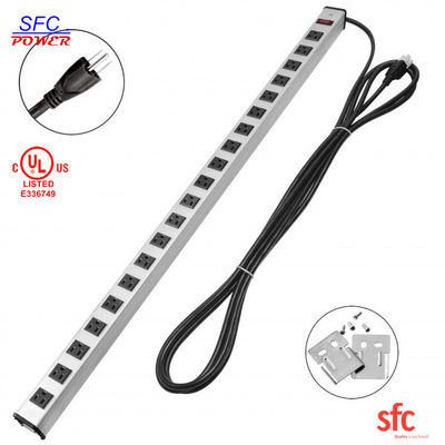 качество  Heavy Duty Slim Multi Outlet Power Strip , 20 Outlet Grounded Multi Plug Extension Cord завод